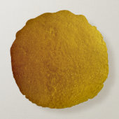 Gold color cement wall texture background abstract ラウンドクッション (裏面)