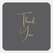 Gold Color Handwriting Professional Custom スクエアシール (正面)