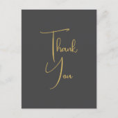 Gold Color Handwriting Professional Custom ポストカード (正面)