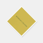 Gold Color Minimalist Plain Modern  スタンダードカクテルナプキン (角)