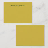 Gold Color Minimalist Plain Modern  ノートカード (正面/裏面)