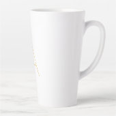 Gold Color Monogram Professional Custom カフェラテマグ (右)