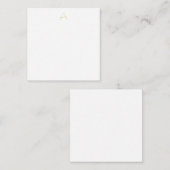 Gold Color Monogram Professional Custom ノートカード (正面/裏面)