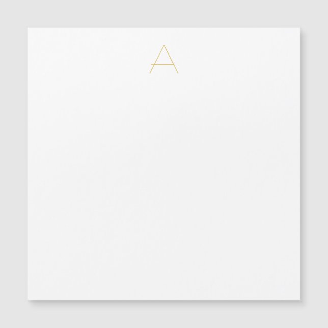 Gold Color Monogram Professional Magnetic Card (正面)