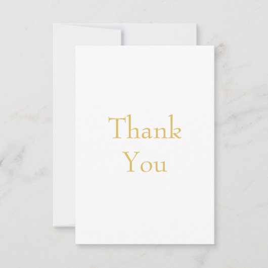 Gold Color Professional Custom サンキューカード (正面)
