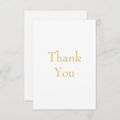 Gold Color Professional Custom サンキューカード (正面/裏面)