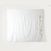 Gold Color Wedding Reception Decor Backdrop タペストリー (正面(横))