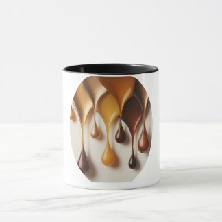 Gold Colors in Motion – Design Abstrait Doré Mug マグカップ