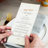 Gold Confetti Anniversary Menu - GAC29 メニュー