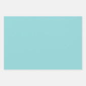 Gold Confetti Dots Aqua Mint Christmas ラッピングペーパーシート (正面2)