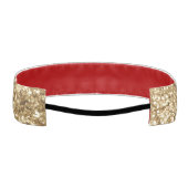 Gold Confetti Glitter アスレチックヘッドバンド (裏面)