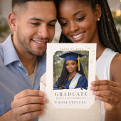 Gold Confetti Portrait Invitation 招待状