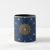 Gold Constellation Astrology Coffee Cup マグカップ (中央)