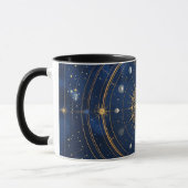 Gold Constellation Astrology Coffee Cup マグカップ (左)