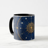 Gold Constellation Astrology Coffee Cup マグカップ (正面左)