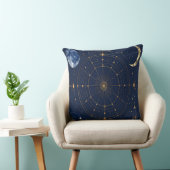 Gold Constellation Astrology Throw Cushion クッション (椅子)