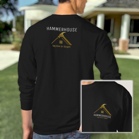 Gold Construction Building Contractors Long Sleeve Tシャツ