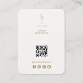 Gold Coquette Bow QR Jewelry Display TMF26 名刺 (裏面)