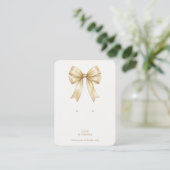 Gold Coquette Bow QR Jewelry Display TMF26 名刺 (スタンド正面)