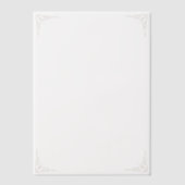 Gold Corners Wedding  ベラム紙招待状 (正面)