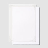 Gold Corners Wedding  ベラム紙招待状 (オフセット)