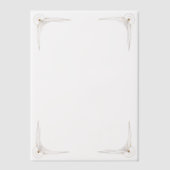 Gold Corners Wedding  ベラム紙招待状 (正面)