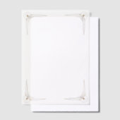 Gold Corners Wedding  ベラム紙招待状 (オフセット)