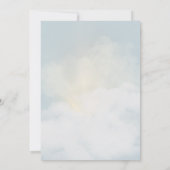 Gold Crescent Moon Mosque Silhouette Iftar Dinner 招待状 (裏面)