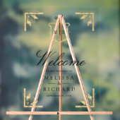 Gold Crest Wedding Welcome アクリルサイン (ニュートラル)
