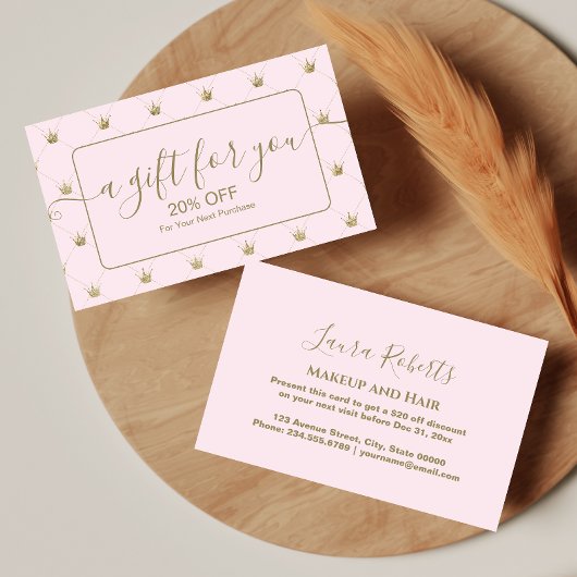 Gold Crown Feminine Luxury 割引カード