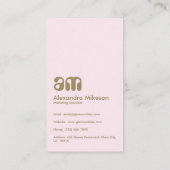 Gold Crown Minimal Elegant 名刺 (裏面)