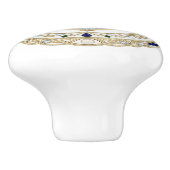 Gold Crystal Nautical Anchor Diamond 2DGraphic セラミックノブ (側面)