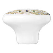 Gold Crystal Nautical Captain Ship Compass Rose セラミックノブ (側面)