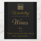 Gold Custom ワインラベル (シングルラベル)