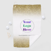 Gold Custom Golf Towels With Logo No Minimum  ゴルフタオル (インサイチュ)