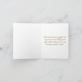 Gold Custom Image Winter Frame カード (内部)