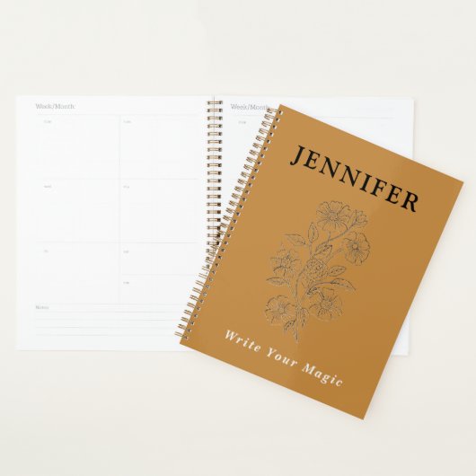 Gold Custom Name Notebook – Luxurious & Stylish プランナー手帳 (ディスプレー)
