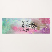 Gold Custom Name Workout motivational monogram  ヨガマット (裏面(横))