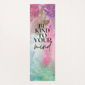 Gold Custom Name Workout motivational monogram ヨガマット (裏面)