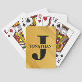 Gold Dad Initial Letter Name Typography Design トランプ (裏面)