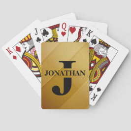 Gold Dad Initial Name Appreciation Design トランプ