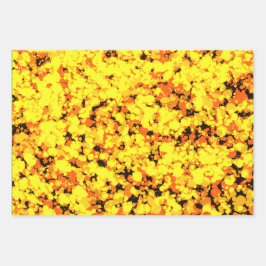 Gold Deer Splattered Paint  ラッピングペーパーシート