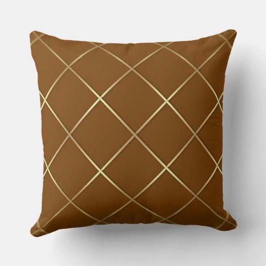 Gold Diamond Throw Pillow クッション (裏面)