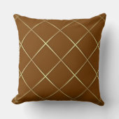 Gold Diamond Throw Pillow クッション (正面)