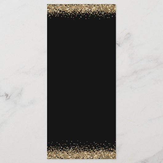 Gold Diamonds 60th Birthday Dinner Flat Menu メニュー (裏面)