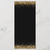 Gold Diamonds 80th Birthday Dinner Flat Menu メニュー (裏面)