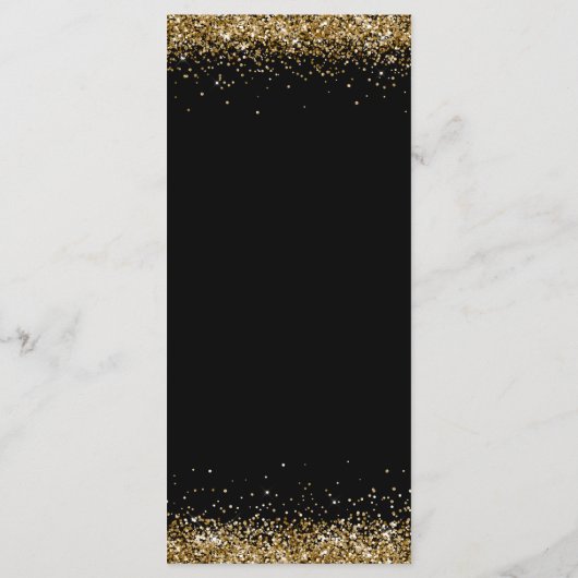 Gold Diamonds 80th Birthday Dinner Flat Menu メニュー (裏面)