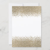 Gold Diamonds Eiffel Tower Bow Bridal Shower 招待状 (裏面)