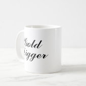 Gold Digger coffee mug gift コーヒーマグカップ (正面左)