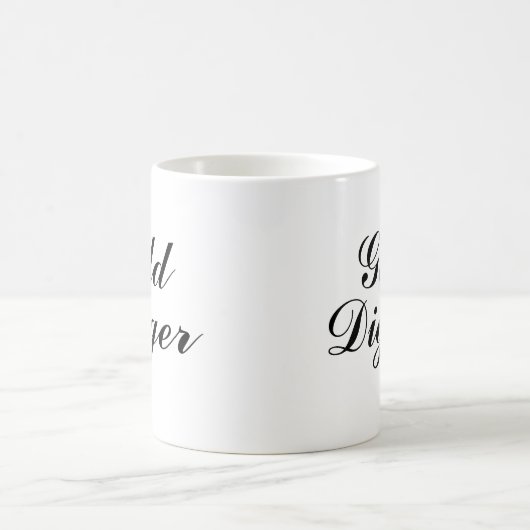 Gold Digger coffee mug gift コーヒーマグカップ (中央)